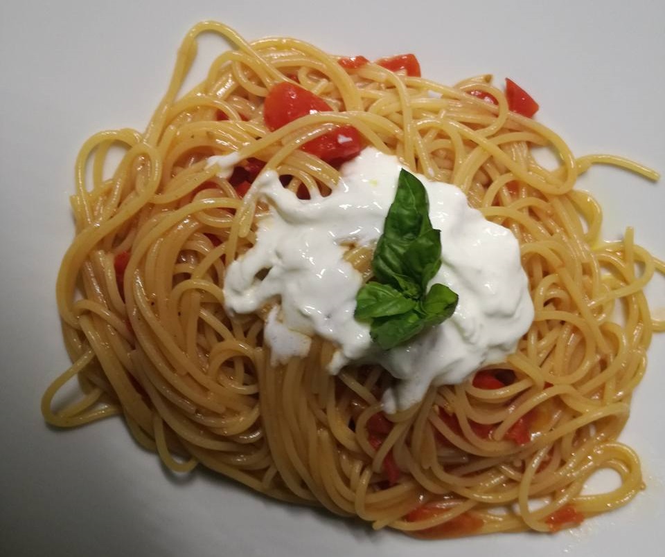Spaghetti tricolore – Ristorante San Gregorio – Correggio (Reggio Emilia)